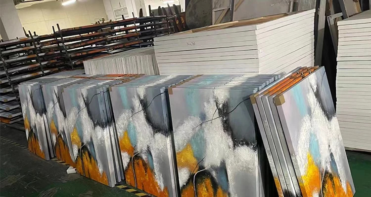 Handmade Abstract Oil Paintings - Perfect For Home &amp; Hotel for Wood Wall Art Oil Painting 18"X24" Grateful Dead Jerry Garcia Art By Matt Pecson