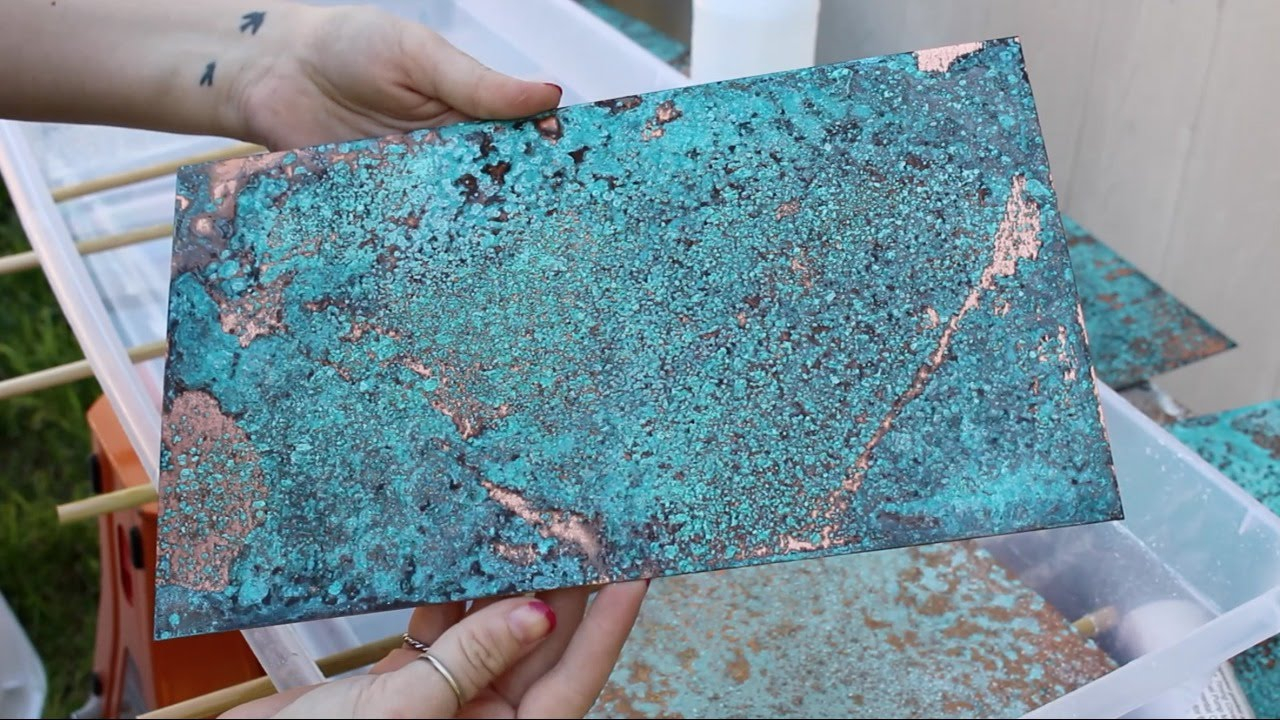 How To Patina Copper - Youtube pertaining to Understanding the Aging Process of Copper Patina in Modern Marine Wall Art