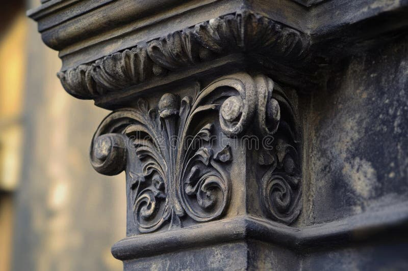 Intricate Stone Carving Details Adorn Building With Floral Motifs And ... for Opera Ceiling Medallion 65, Architectural Friezes,Traceries And Tiles