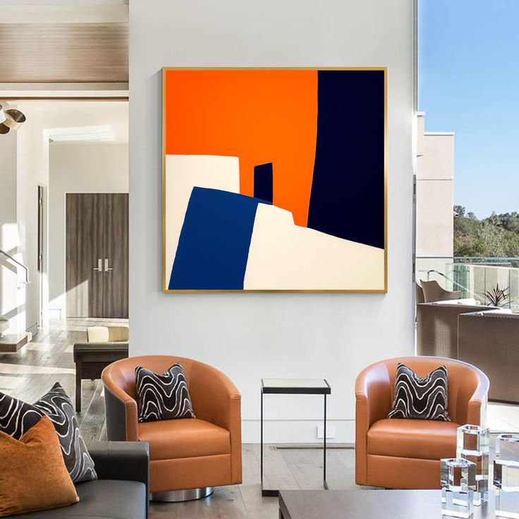 Large Square Abstract Multi Color Block Minimalist Wall Art Colorful ... in 84X60 Inches Original Large Pink Green Abstract Modern Painting Minimalist
