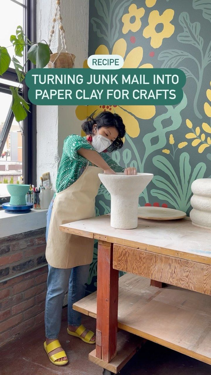 Lauren Hom On Instagram: "I’ve Been Turning My Junk Mail Into Paper ... for Creative Ways To Make Art From Paper - (Hasilnya Bisa Jadi Wall Art)