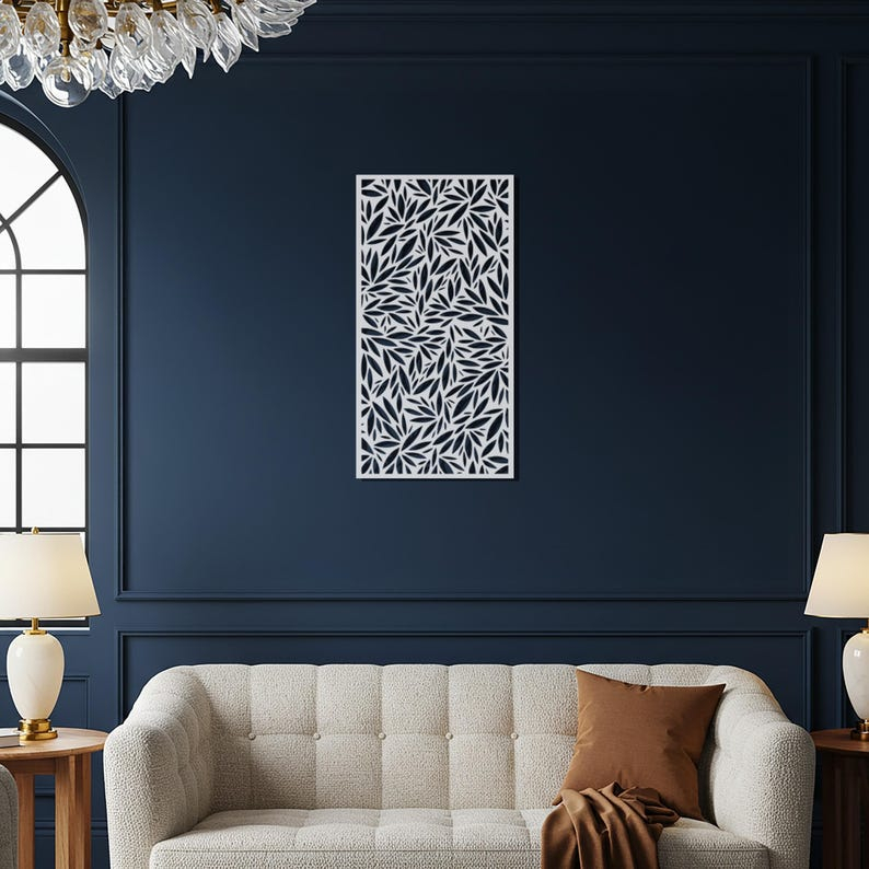 Leaf Pattern Metal Wall Art, Modern Nature Inspired Metal Wall Decor ... with regard to Why Nature Inspired Metal Wall Art Resonates With Modern Homeowners