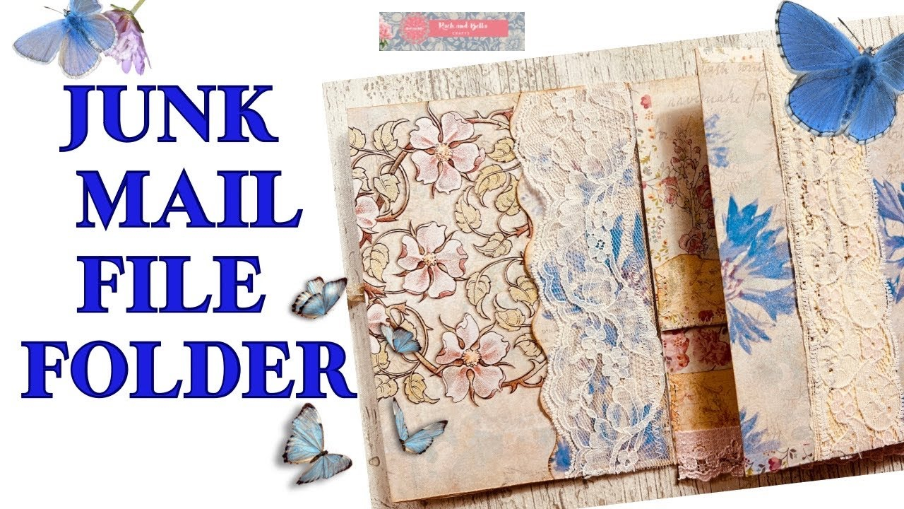 Lets Make Our Junk Mail Into A Pretty Flip Folder #Day 31 - Youtube pertaining to Turning Piles of Junk Mail Into Deeply Textured Botanical Wall Hangings