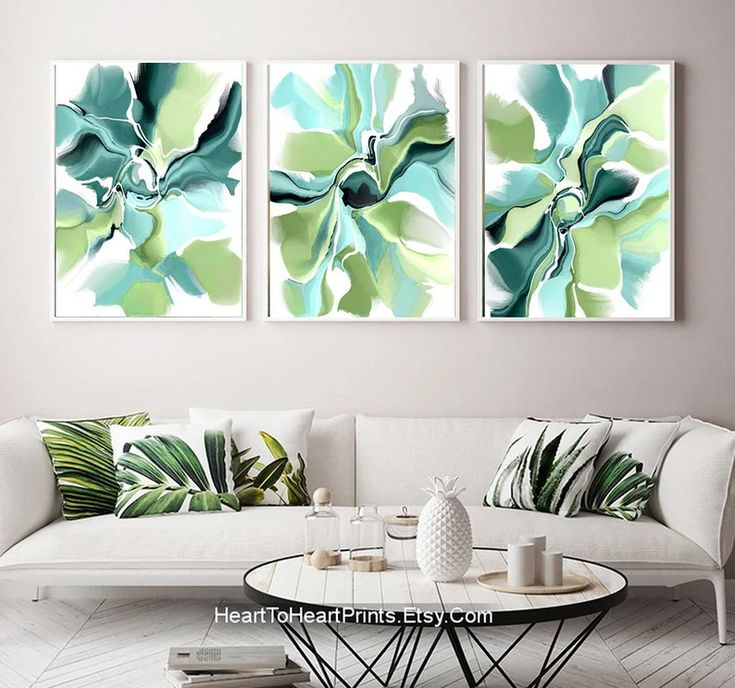Lime Green Abstract Art - Final Blogsphere Picture Archive pertaining to How the Lime Green and Blue Abstract Palette Transforms Large Living Spaces