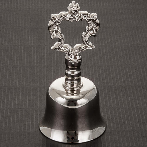 Liturgical Nickel-Plated Bell With Handle | Online Sales On Holyart.com regarding How to properly care for a nickel-plated brass bell so it lasts a lifetime