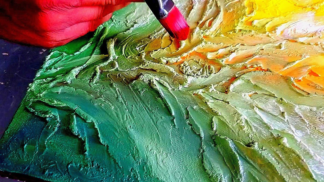Mastering Textured Abstract Art On Canvas: Acrylic Painting Step By ... pertaining to The Red Metropolis Hand Painted Canvas Wall Art