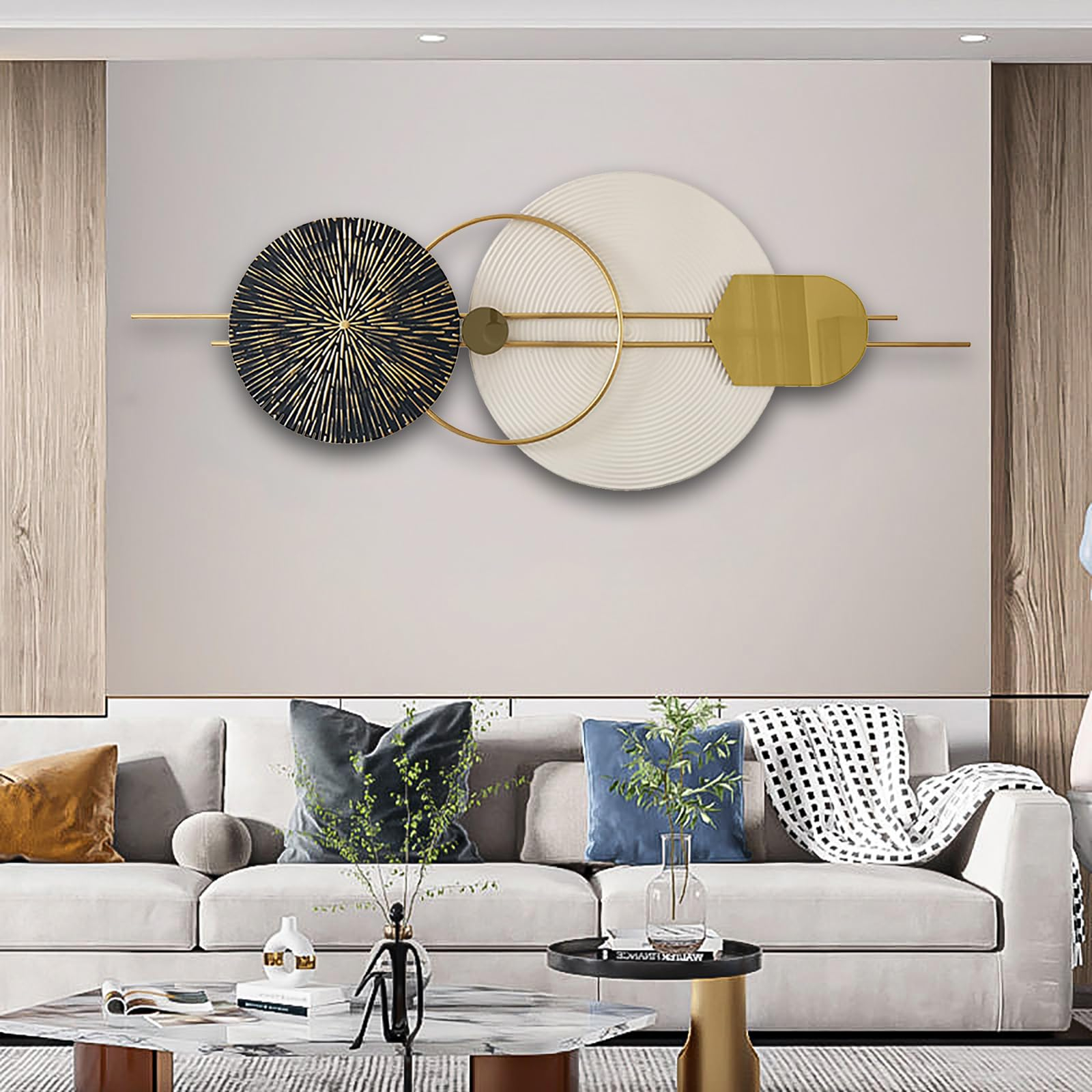 Metal Wall Art Round Decor inside Full Moon Fantasy Seascape, Landscape Round Metal Wall Art, 11"