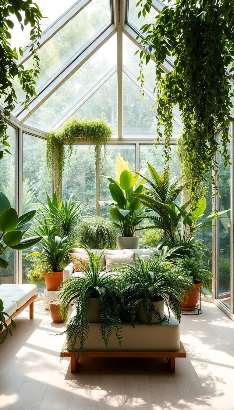 Modern Indoor Garden Design: Minimalist Aesthetics And Greenery Combined throughout Leafy Medallion 15, Children Classical Sculpture