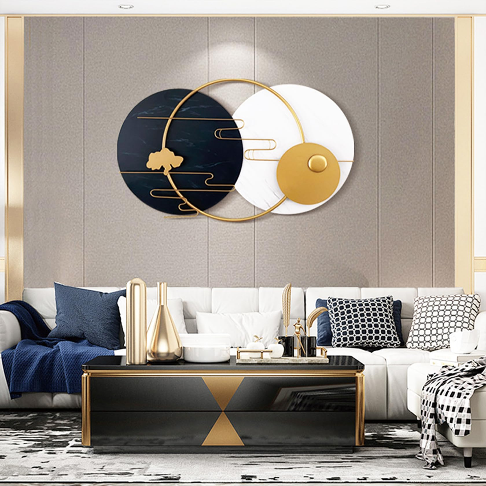Modern Round Wall Art For Living Room with regard to Why Compact Round Wall Art Pieces Are Making a Major Comeback in Modern Interiors