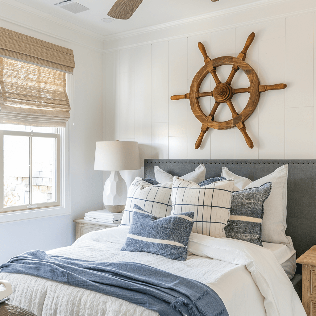 Nautical Bedroom Design Ideas with regard to Why Interior Designers Are Embracing Small Scale Nautical Wall Accents This Year