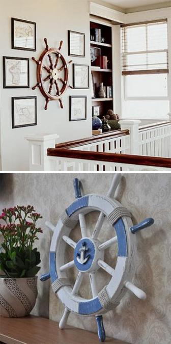 Small Spaces Big Impact Decorating With Compact 6 Inch Nautical Ship Wheels