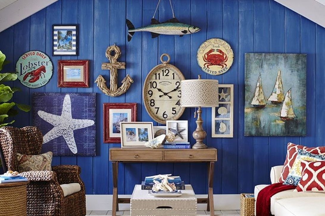 Nautical Theme Design intended for Dark Blue Decorative Ship Wheel 6'', Boat Steering Wheel Decoration, Wooden