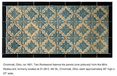 Oh_Cincinnati--Mills Restaurant - Historic U.s. Tile Installations, O-W ... within Cincinnati Tile 10, Architectural Over Door Plaques