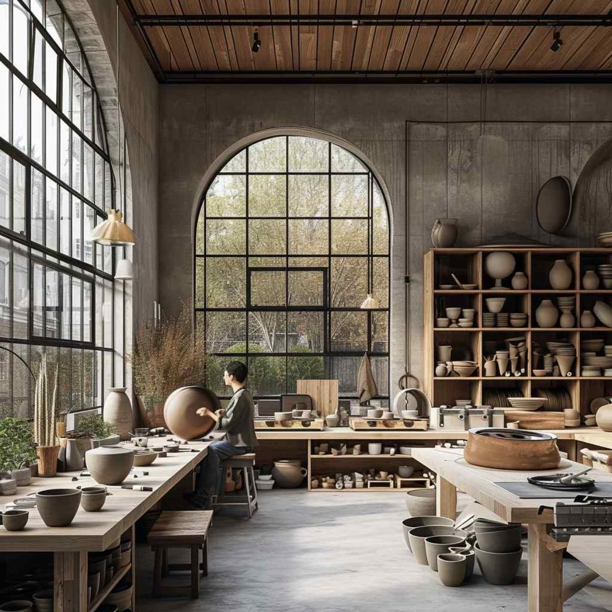 What Happens When Traditional Pottery Meets Large Scale Wall Design