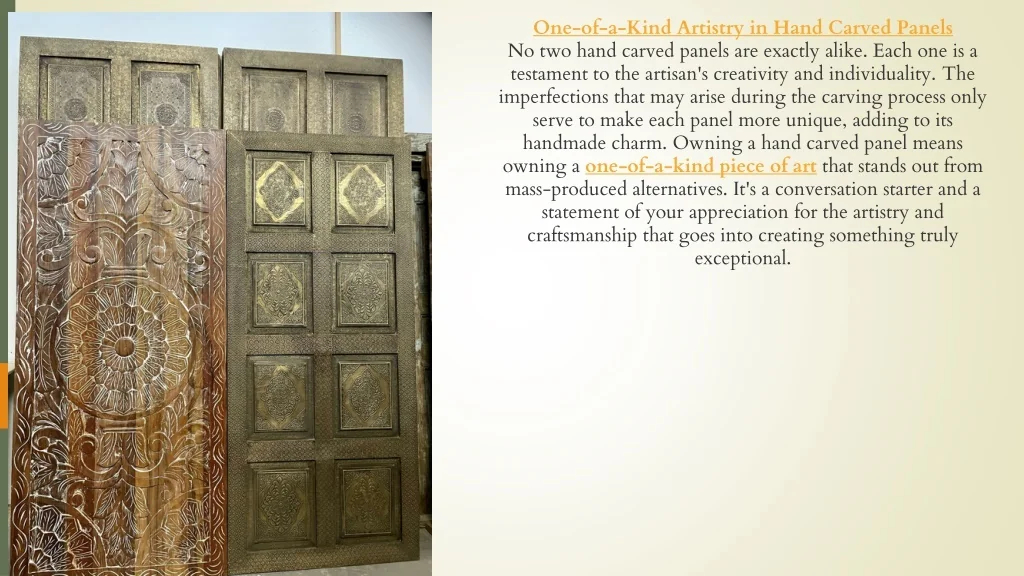 Ppt - Hand Carved Panels - Decorative Wood Door Panels By Mogulinterior ... in Understanding the Craft Behind Hand Painted Oil Artistry on Wood Panels