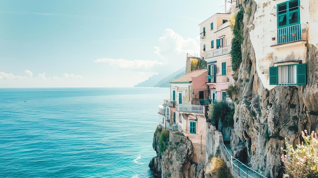 Premium Photo | A Beautiful View Of The Mediterranean Sea From A ... for Finding Peace in Everyday Views of the Mediterranean Coastline