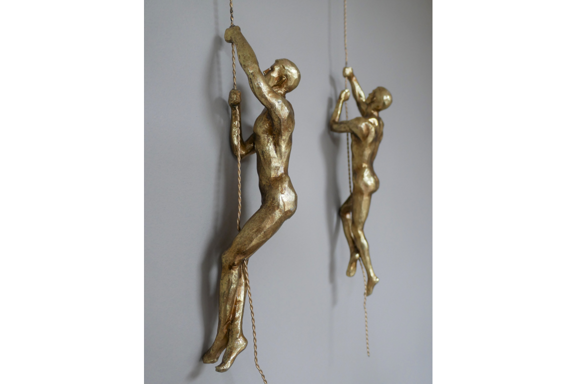 Set Of Gold Climbing Men • Zoo Interiors within Why the Gold Climbing Man Set of 4 Has Become a Modern Interior Design Phenomenon