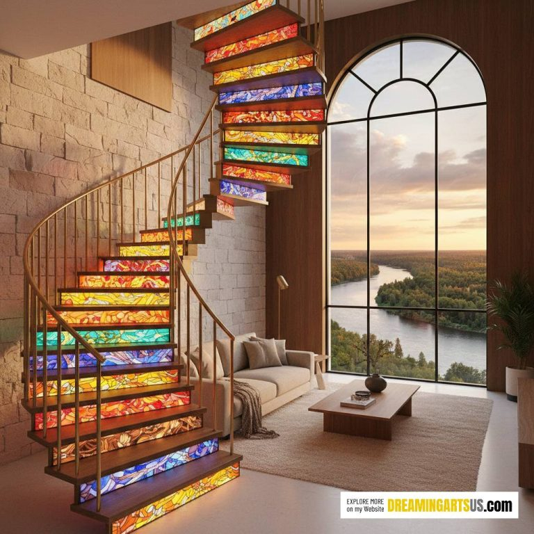 Stained Glass Staircases That Turn Light Into Living Art regarding The Story Behind Axial and How Modern Artisans Blend Glass and Metal into Living Art