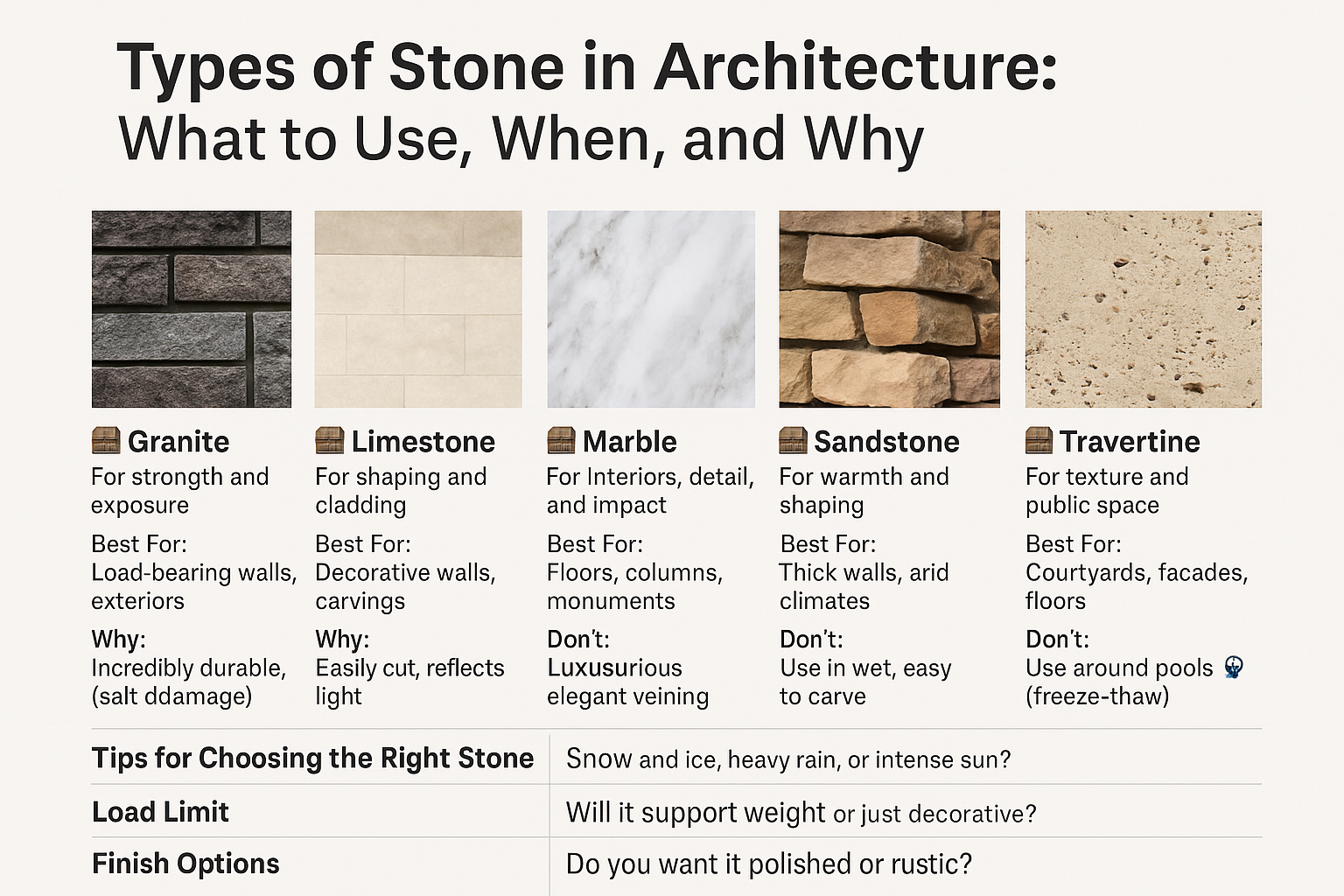 Stone In Architecture: Modern Uses And Importance | Architecturecourses.org within Balancing Weight and Elegance by Using Fiber Stone for Intricate Architectural Millwork