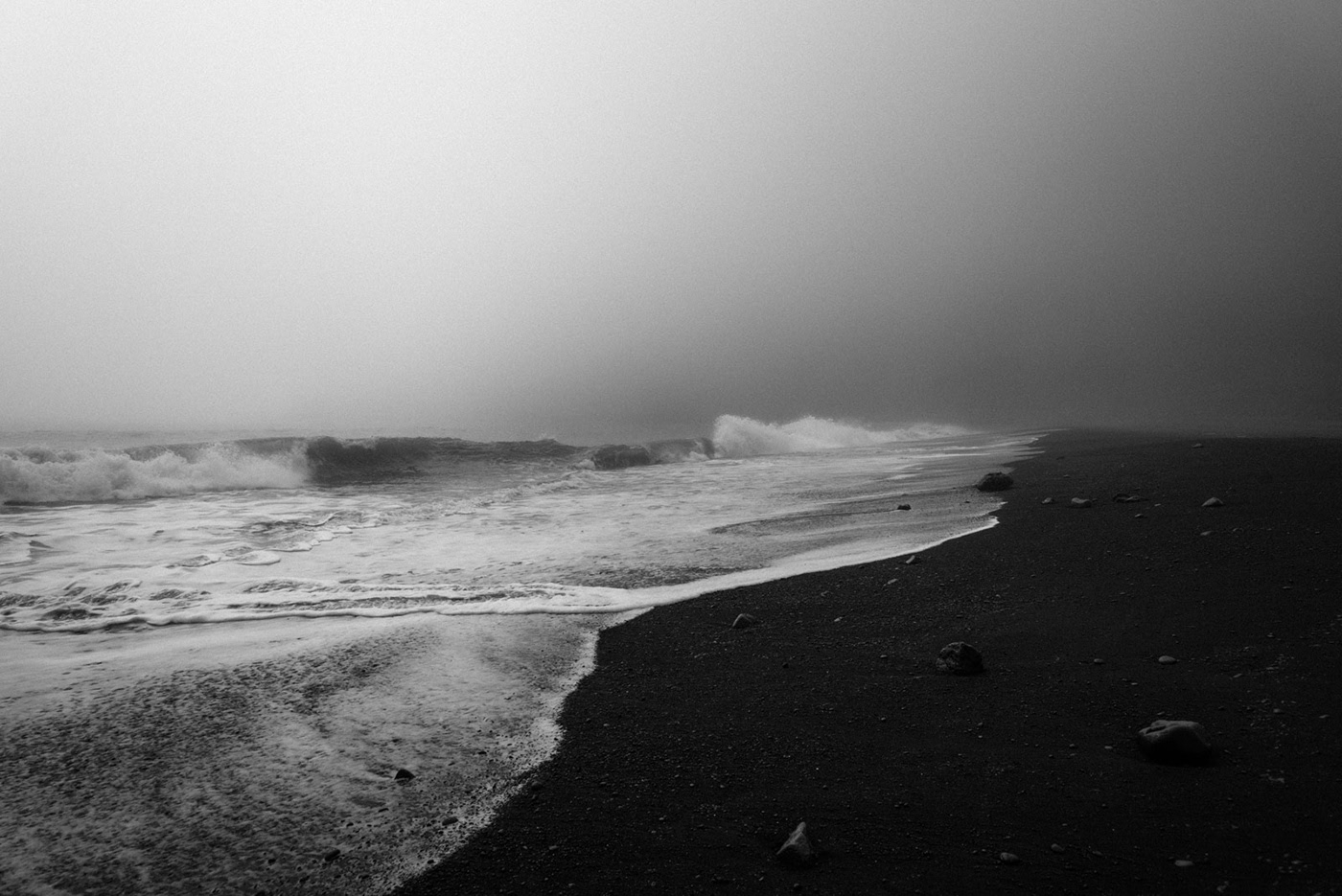 The Black Sand Beach Of Vík — Iceland :: Behance throughout Bringing the Moody Beauty of Black Sand Beaches Indoors Through Metal Art
