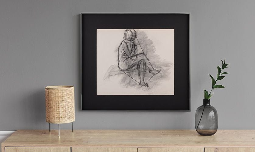 Tips For Framing Pastel Or Charcoal Drawings - American Frame inside Understanding the Craftsmanship of Black Linen and Glass Framing in Contemporary Art