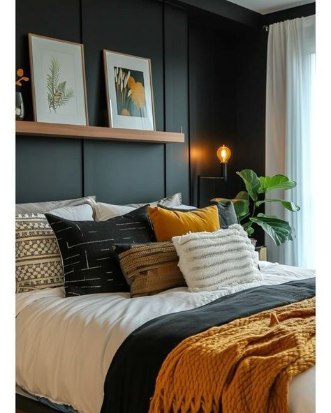 Transforming A Bedroom Into A Personalized Retreat Involves Choosing ... for Transforming Blank Walls Into Serene Autumn Retreats Using Textured 36 by 48 Inch Canvas Paintings