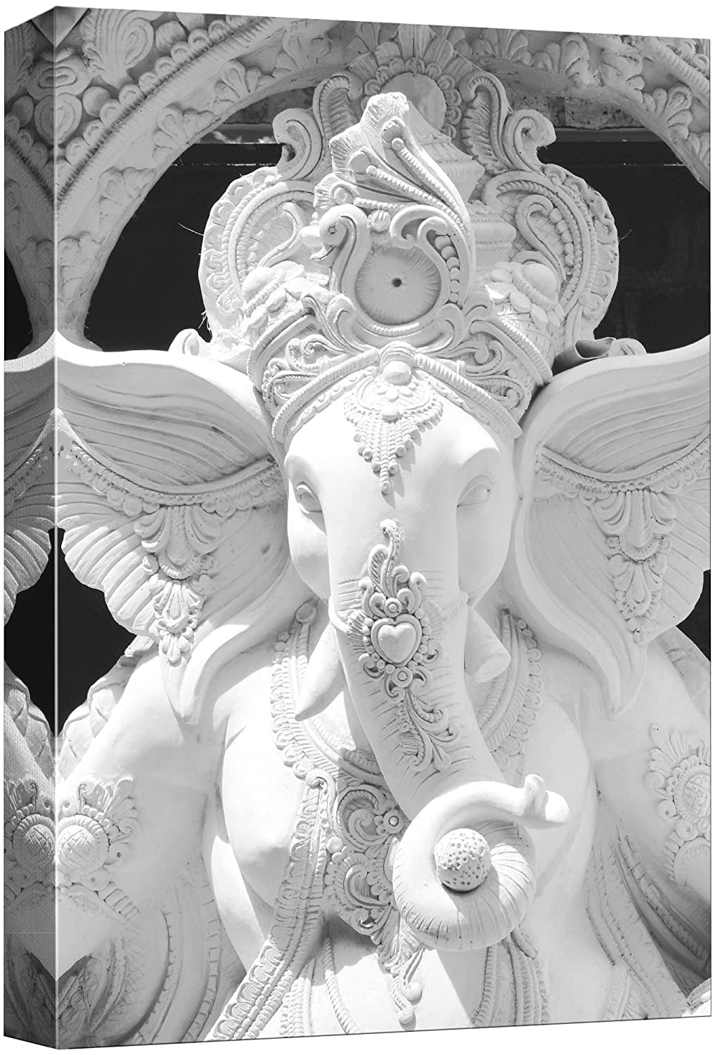 Wall26 Canvas Print Wall Art Ivory Carved Ganesha Hindu God Of Wisdom ... throughout The Cultural Significance of the Ganesha Wall Ivory Colored Tusk in 2026 Interiors