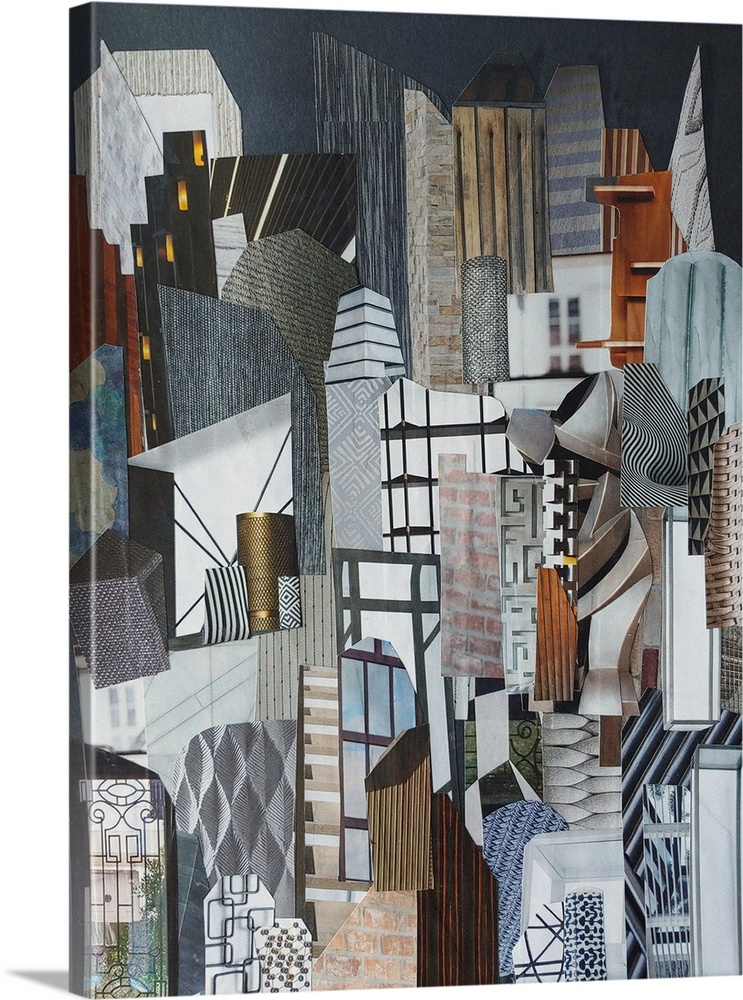 Western Metropolis | Great Big Canvas inside How the Textures and Layers of Red Metropolis Canvas Art Create a Stunning Visual Experience