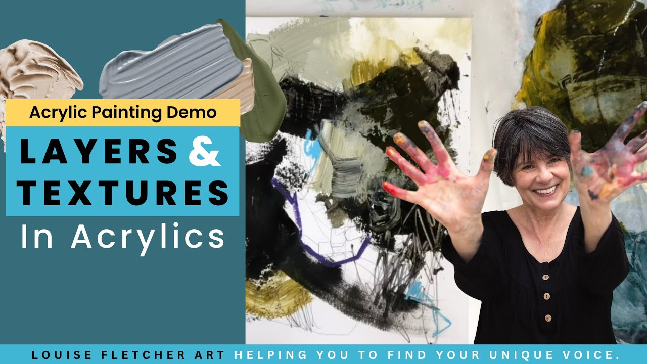 What Is Layering In Acrylic Painting? Step-By-Step Tips regarding Coastal Beach Scene Hand-Painted Textured Canvas Art