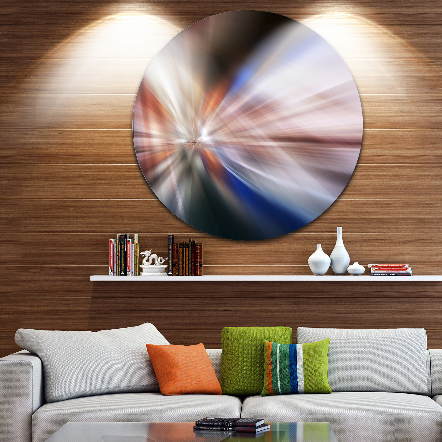 How an Eleven Inch Metal Disc Transformed Modern Interior Wall Decor