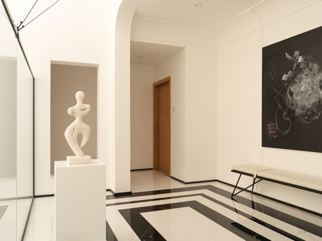 Why Minimalist Design Works So Well In The Uae pertaining to 36" X 72" Black White Minimal Large Modern Abstract Painting