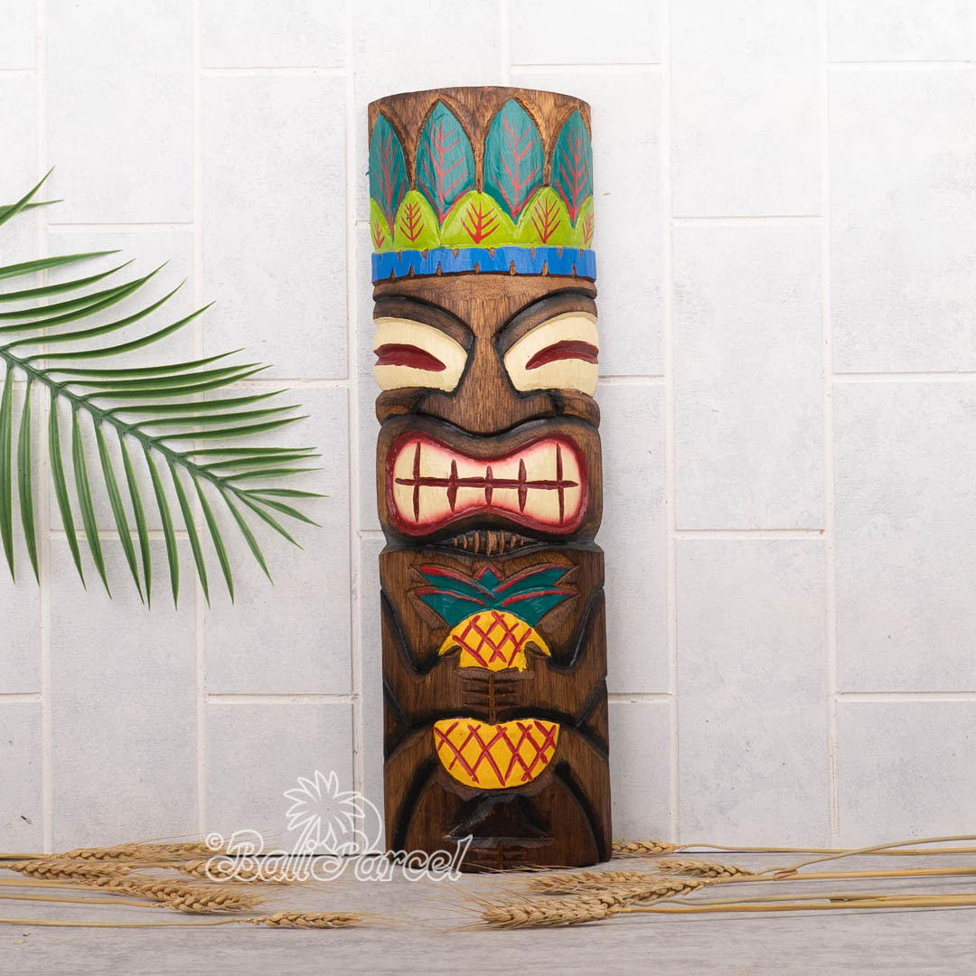 Wooden Mask, Hand Carved From Albesia Wood | Bali Parcel with Bringing Island Warmth Indoors Through Hand Carved Albesia Wood Artistry
