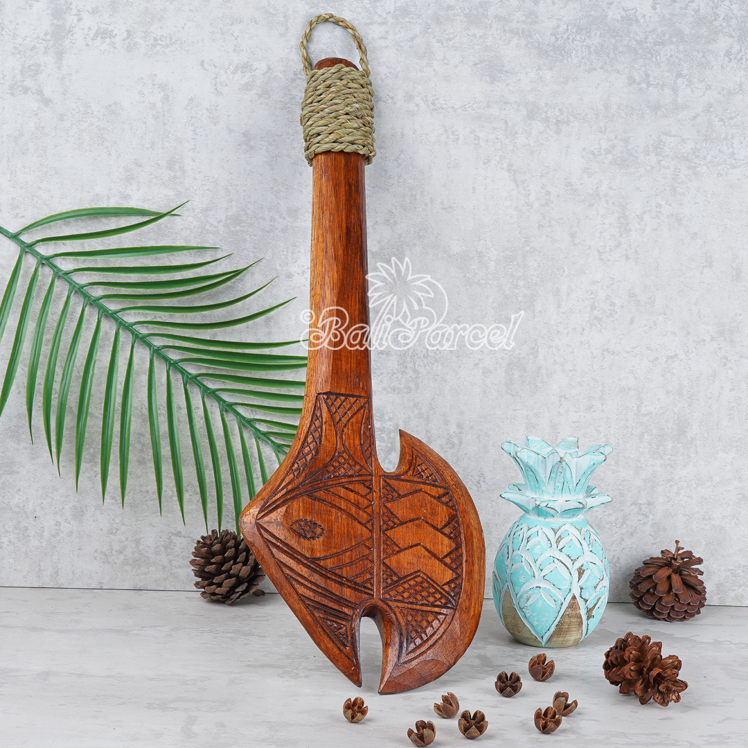 Wooden Weapon Hand Carved, It Made With Albesia Wood. | Bali Parcel throughout Bringing Island Warmth Indoors Through Hand Carved Albesia Wood Artistry