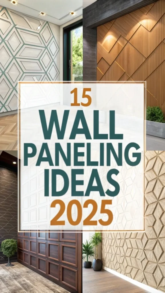 15 Wall Paneling Ideas To Refresh Your Home’s Interior In 2026 regarding Snowy Mountains Panoramic View, Landscape Disc Metal Wall Art, 11"