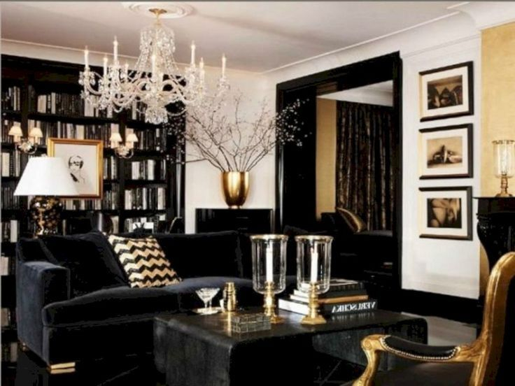 23 Best Black White And Gold Living Room Design Ideas | Black And Good ... throughout 60X48" Black White Gold Huge Minimal Abstract Contemporary Artwork
