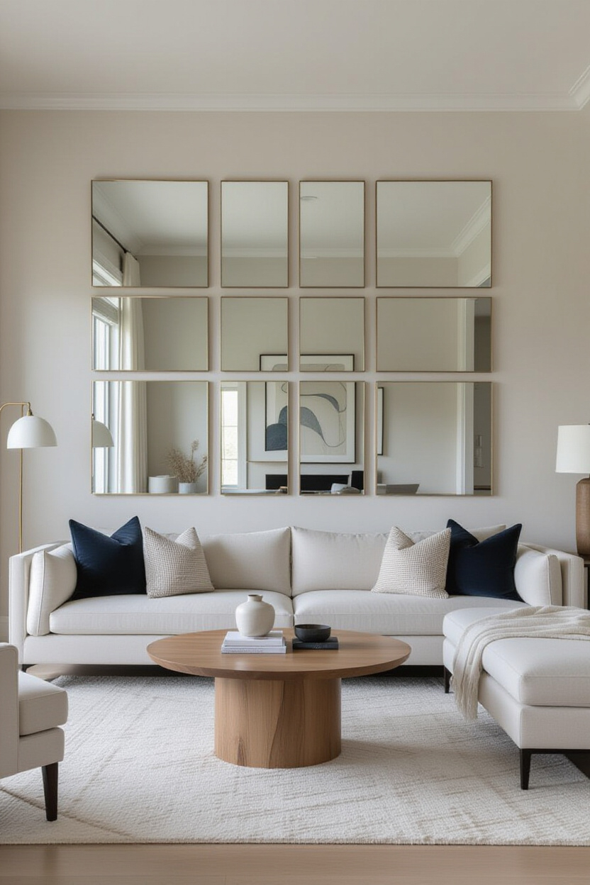 23 Mirror Wall Decor Ideas That Will Inspire You - Trendyhomekitchen.com within Mirror Discipline 37 Wall D̩cor