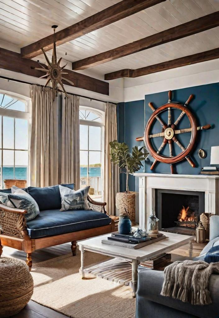 43 Inspiring Coastal Living Room Ideas - Lovely Harbor within The Art of Handcrafting Miniature Nautical Accents for Modern Coastal Homes