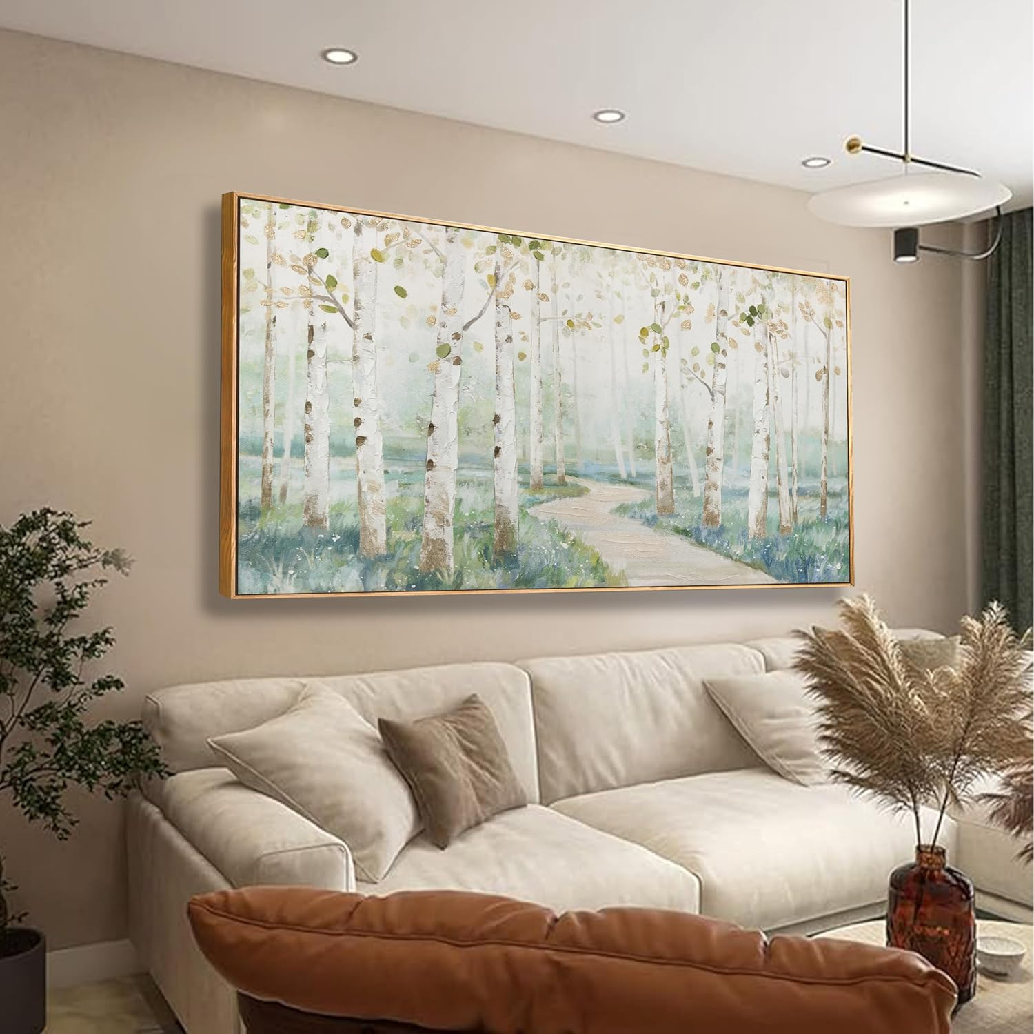Amazon.com: Modern Natural Landscape Canvas Wall Art Decor Home Decor ... for Styling Living Rooms With Organic Forest Inspired Wall Art