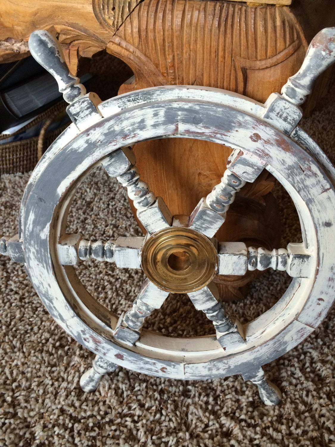 Antique Wooden Ship Wheel throughout Exploring the Craftsmanship Behind Hand-Painted Wooden Ship Wheels and Starfish Details