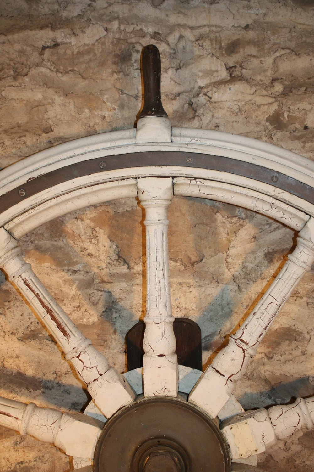Antiques Atlas - Huge Painted Ships Wheel pertaining to Exploring the Craftsmanship Behind Hand-Painted Wooden Ship Wheels and Starfish Details