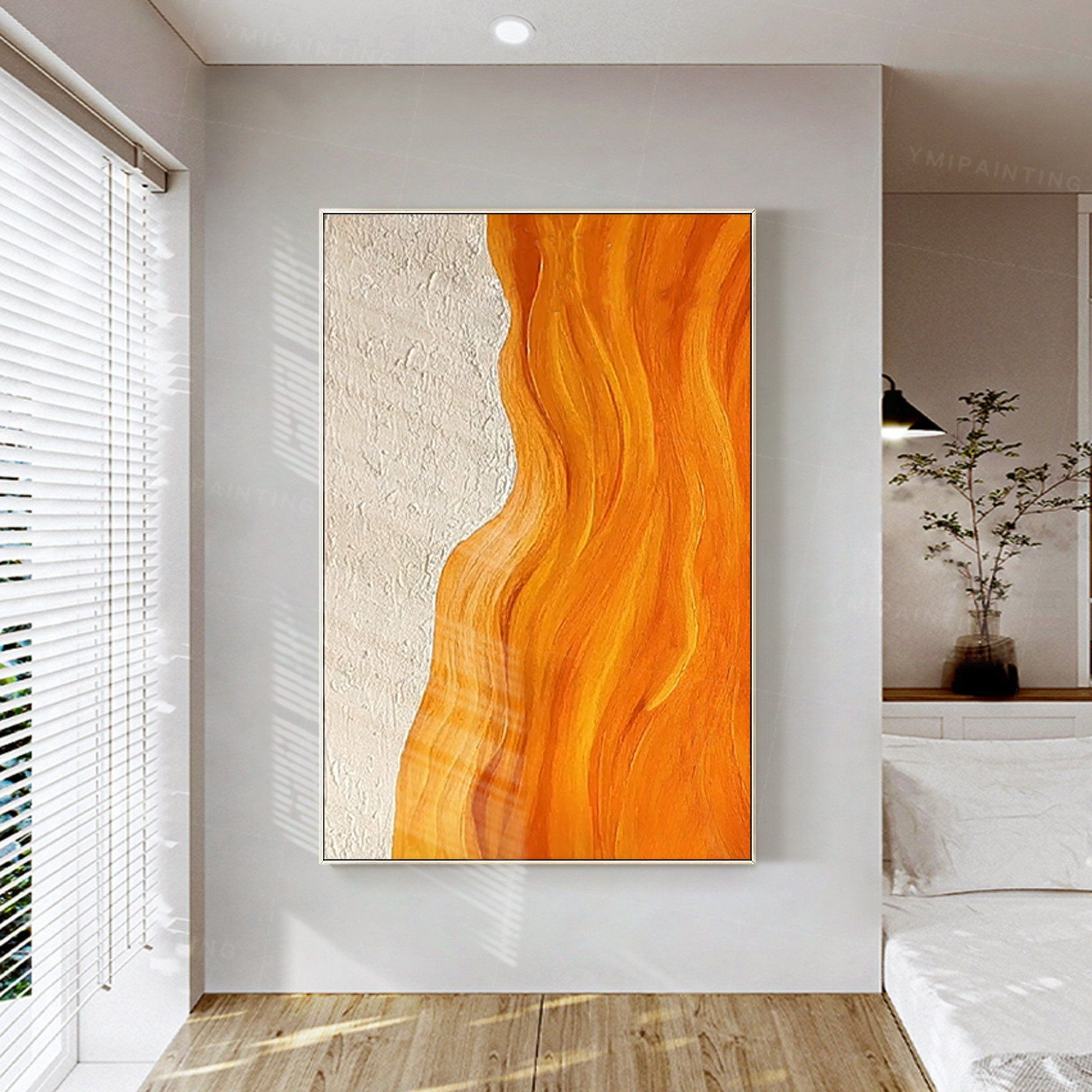 Art For Orange Wall At Savannah Battles Blog with Exploring the Ocean-Like Wavelike Patterns of the Popular Red Meeds Orange Artwork