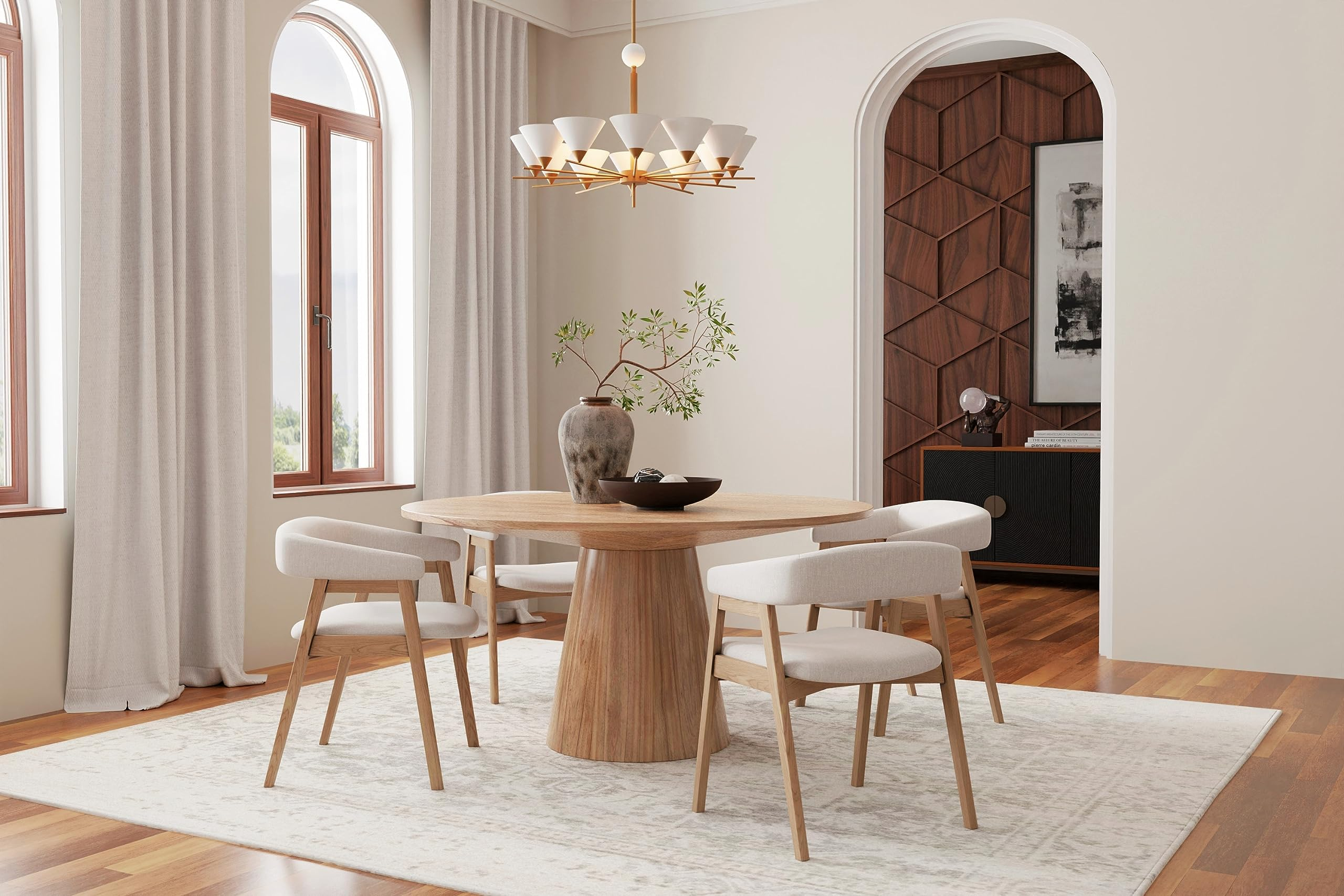 Authentic Craftsmanship: The Enduring Appeal Of Natural Woods In Cove ... regarding The Enduring Appeal of Nature Inspired Round Metal Artwork in Contemporary Decor