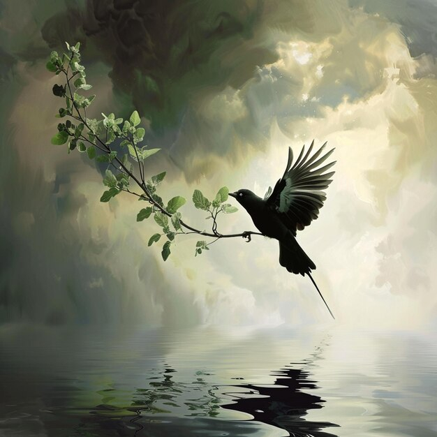 Finding Inner Peace Through Tranquil Avian Nature Prints