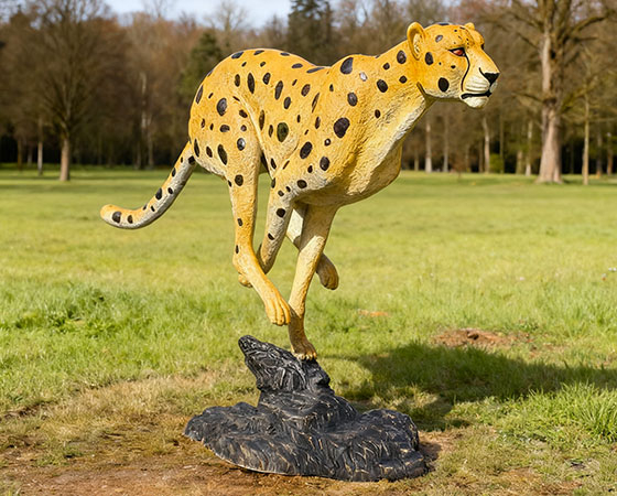 Bronze Life Size Leopard Statue regarding Prowling Leopard Statue