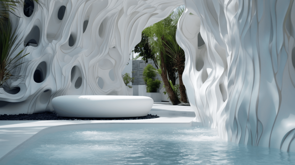 Captivating Allure Of White Sculptures In Private Homes Of Florida ... regarding Curating a Coastal Aesthetic With Five Piece Fish Tail Wall Sculptures for Modern Homes