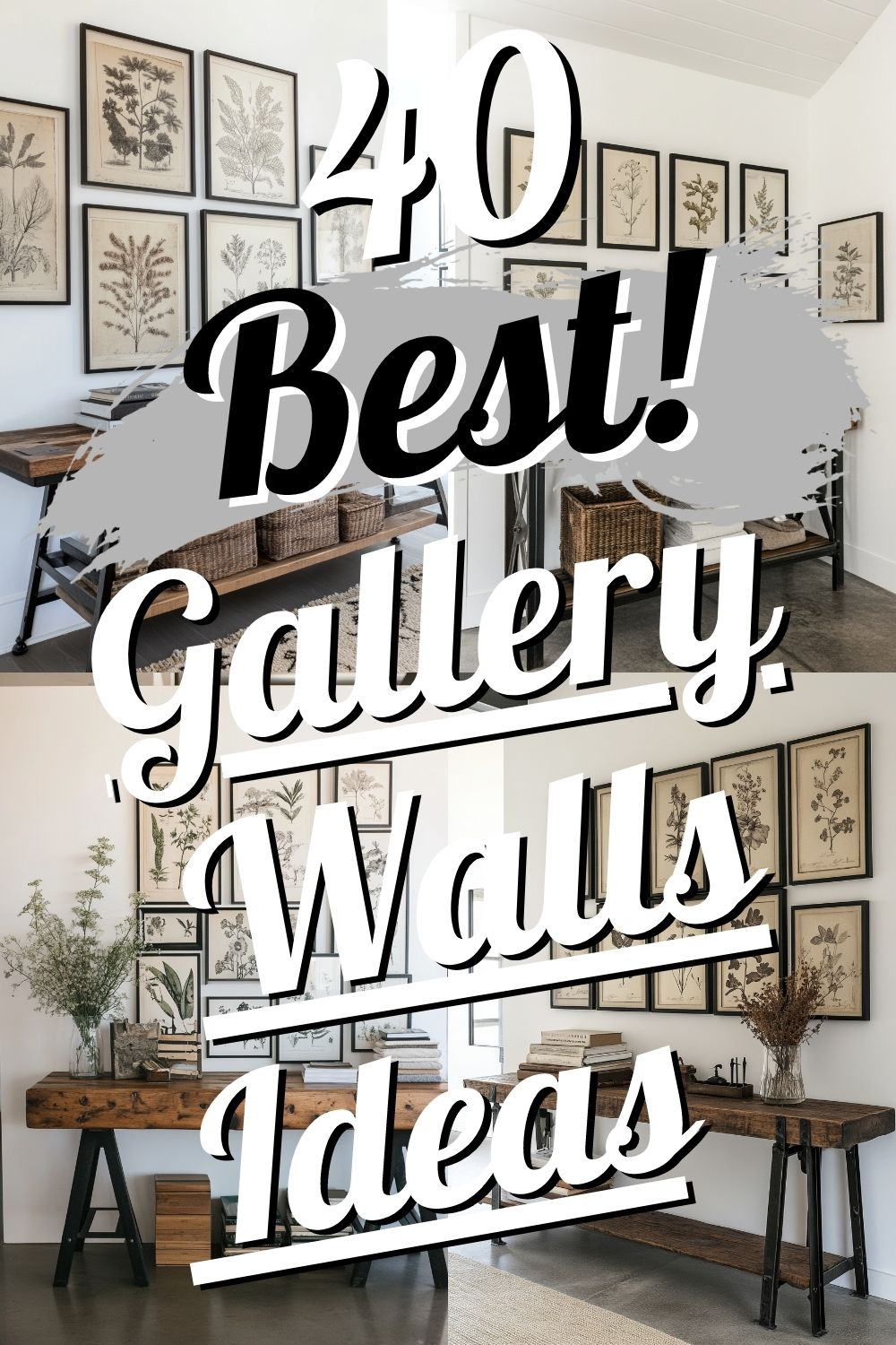 Create A Stunning Thrifted Gallery Wall With Vintage Eclectic Art ... regarding Resin Sheep Horn Wall Mount
