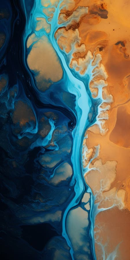 Dark Aquamarine And Orange Artwork Iphone Wallpapers Stock Illustration ... within Red Meeds Orange, Wall Tapestry, 24"X48"
