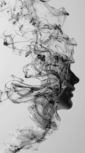 Finding Stillness Through the Fluid Lines of Modern Abstract Portraits