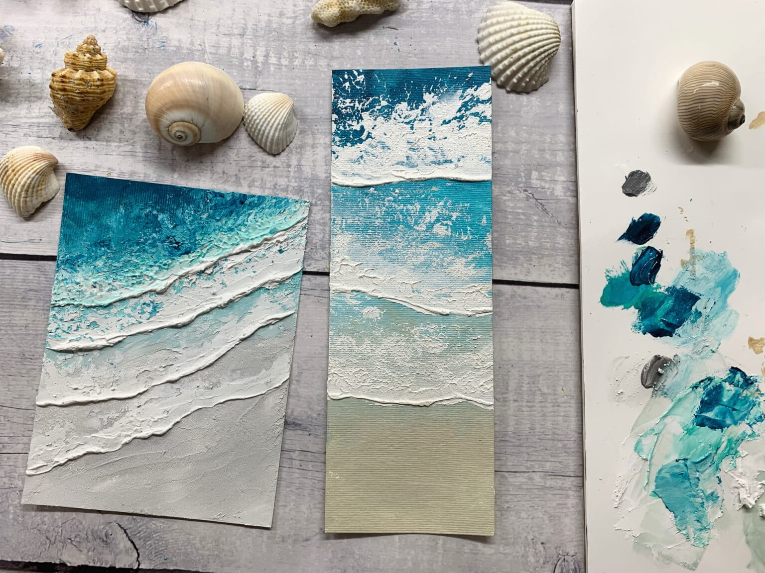 Easy Texture Seascape Painting - Debasree Dey Art regarding Exploring the Texture and Depth of Modern Metal Seascape Art