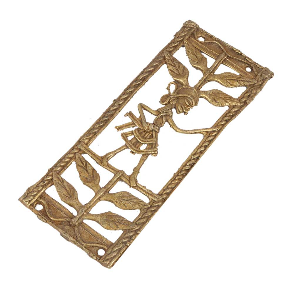 Elegant And Classy Brass Metal Decor Artwork Inspired By Nature with regard to Peaceful Evening At Mountain Creek, Landscape Disc Metal Artwork, 11"